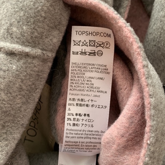 Reversible 2-in-1 coat Double face wool NWOT - Picture 12 of 16